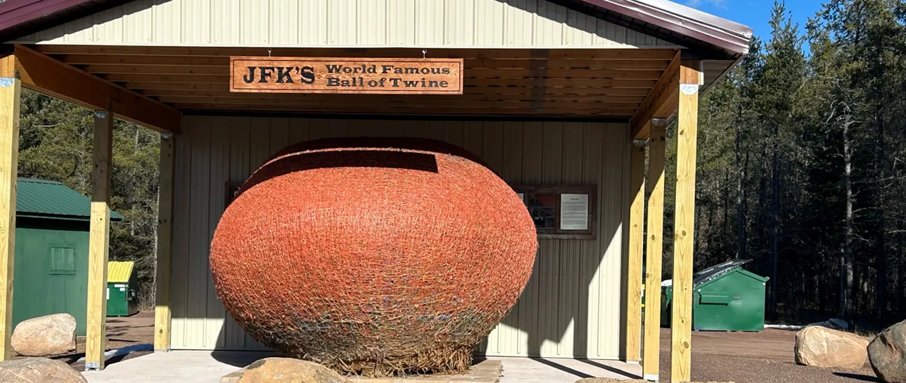One of the world's largest balls of twine